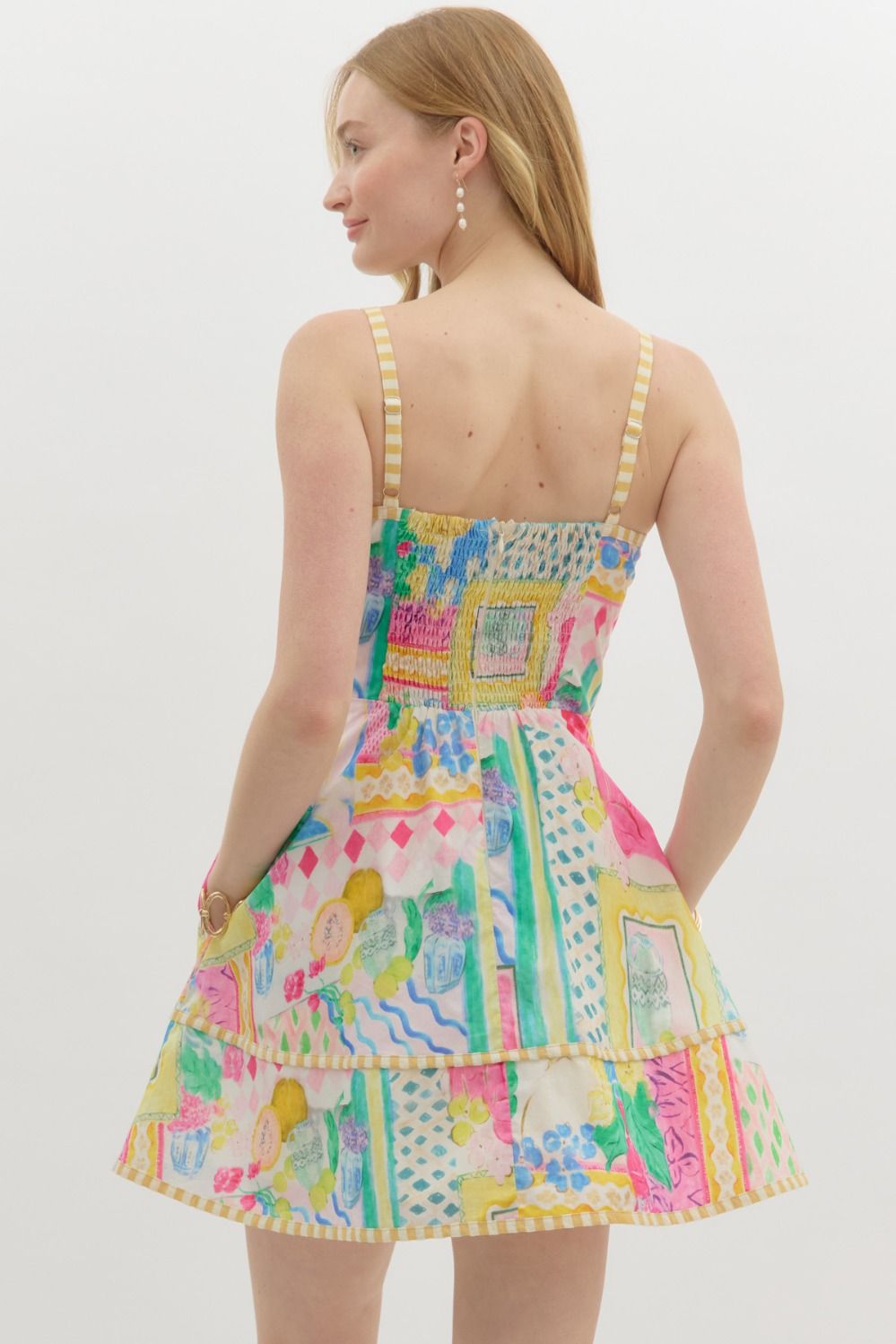 Henley Resort Print Mini Dress