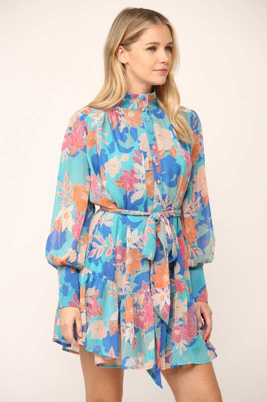 Adalyn Mock Neck Dress
