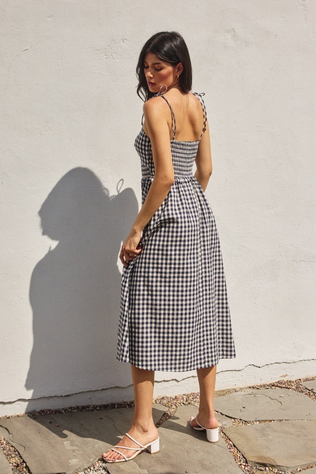 Kamila Gingham Midi Dress