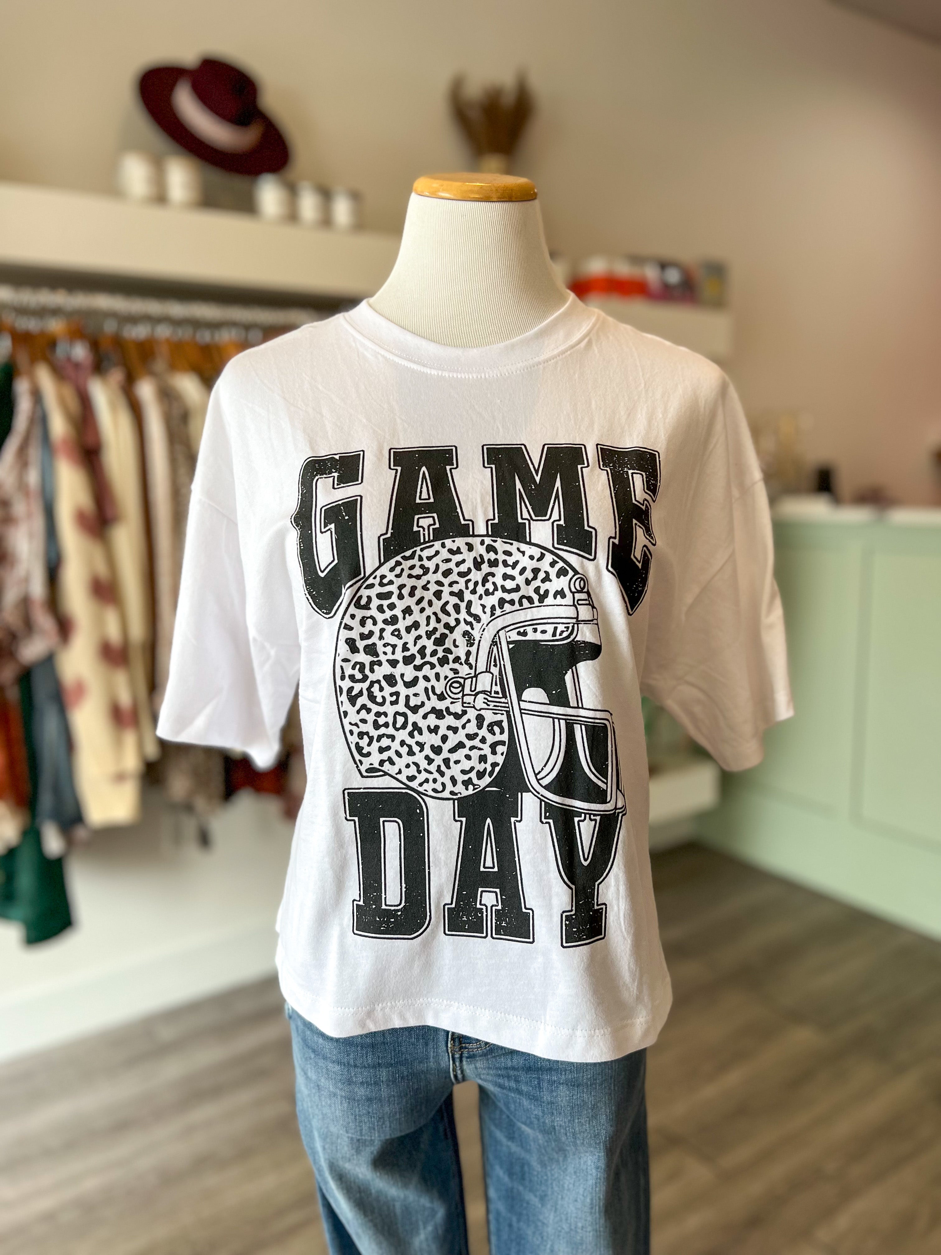 Game Day Helmet Tee (White)