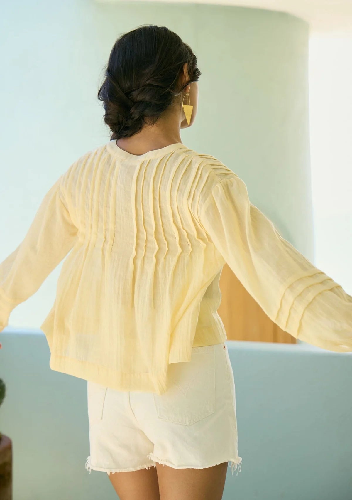 Hannah Pintuck Blouse