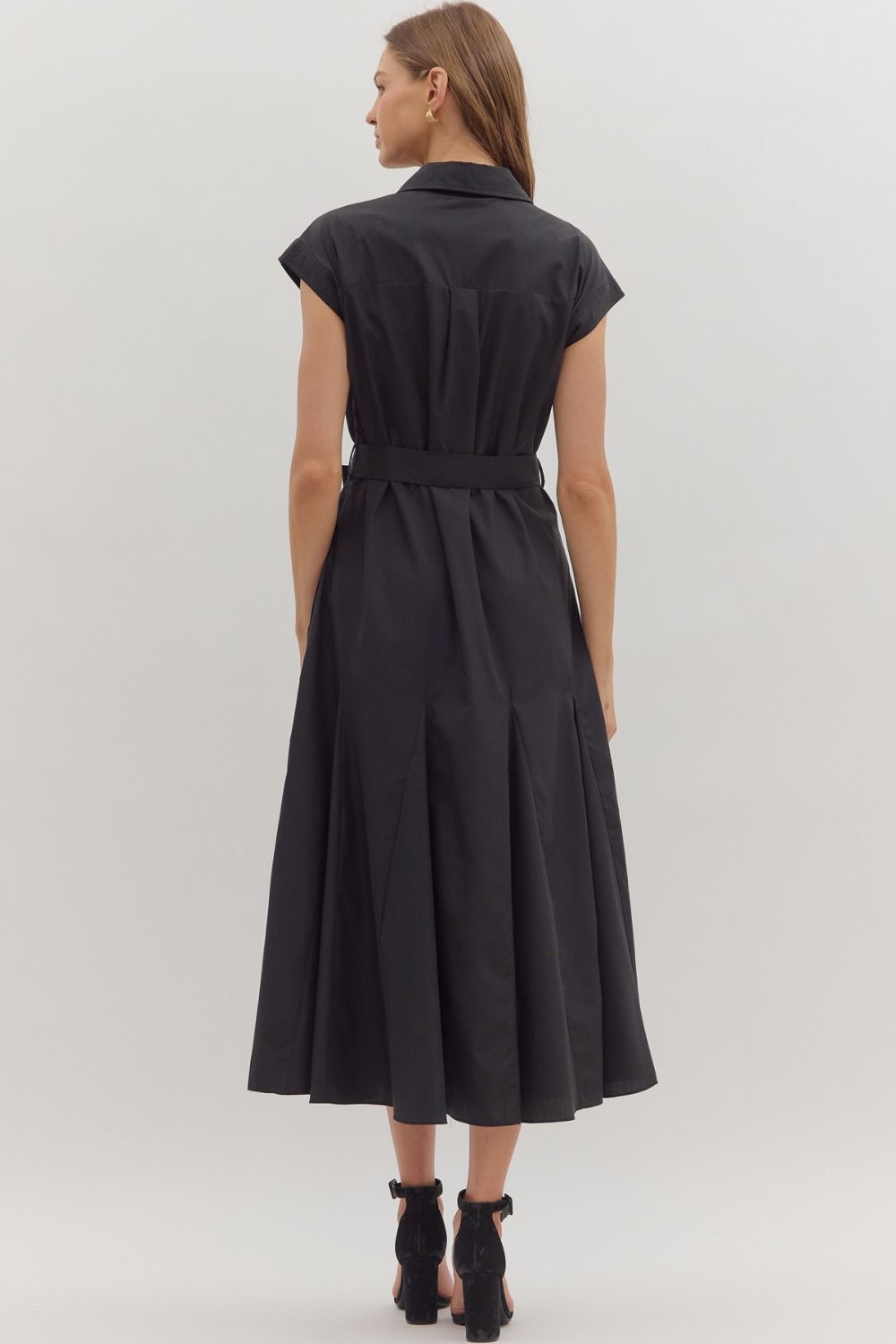 Lauren Cap Sleeve Midi Dress