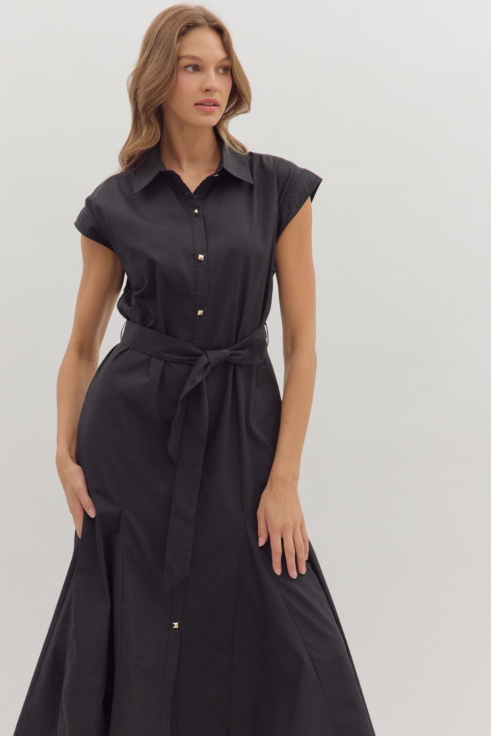 Lauren Cap Sleeve Midi Dress