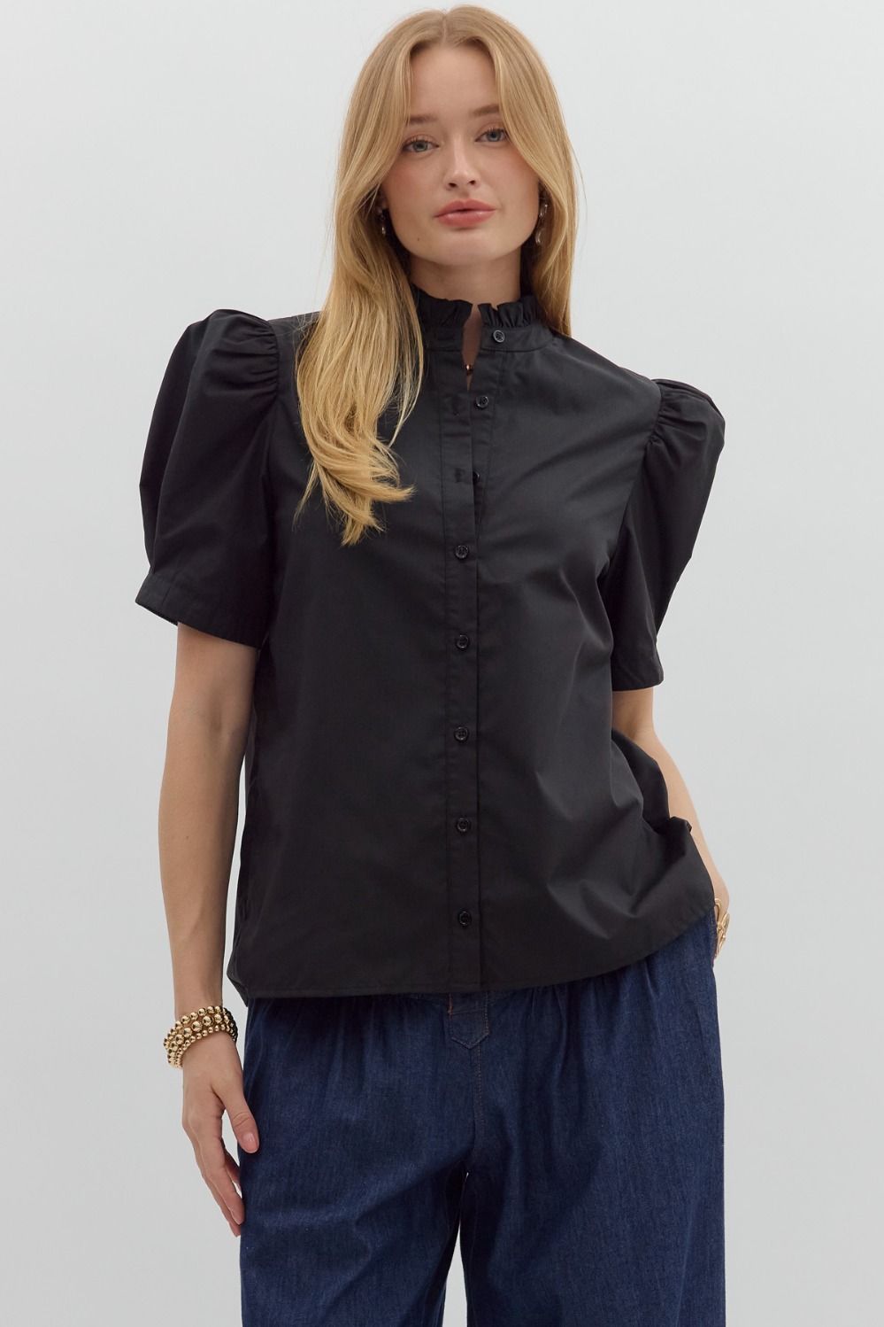 Ellena Puff Shoulder Top