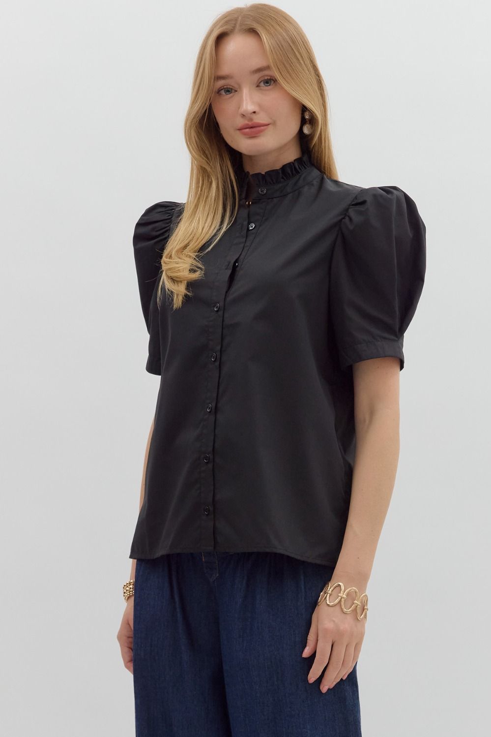 Ellena Puff Shoulder Top