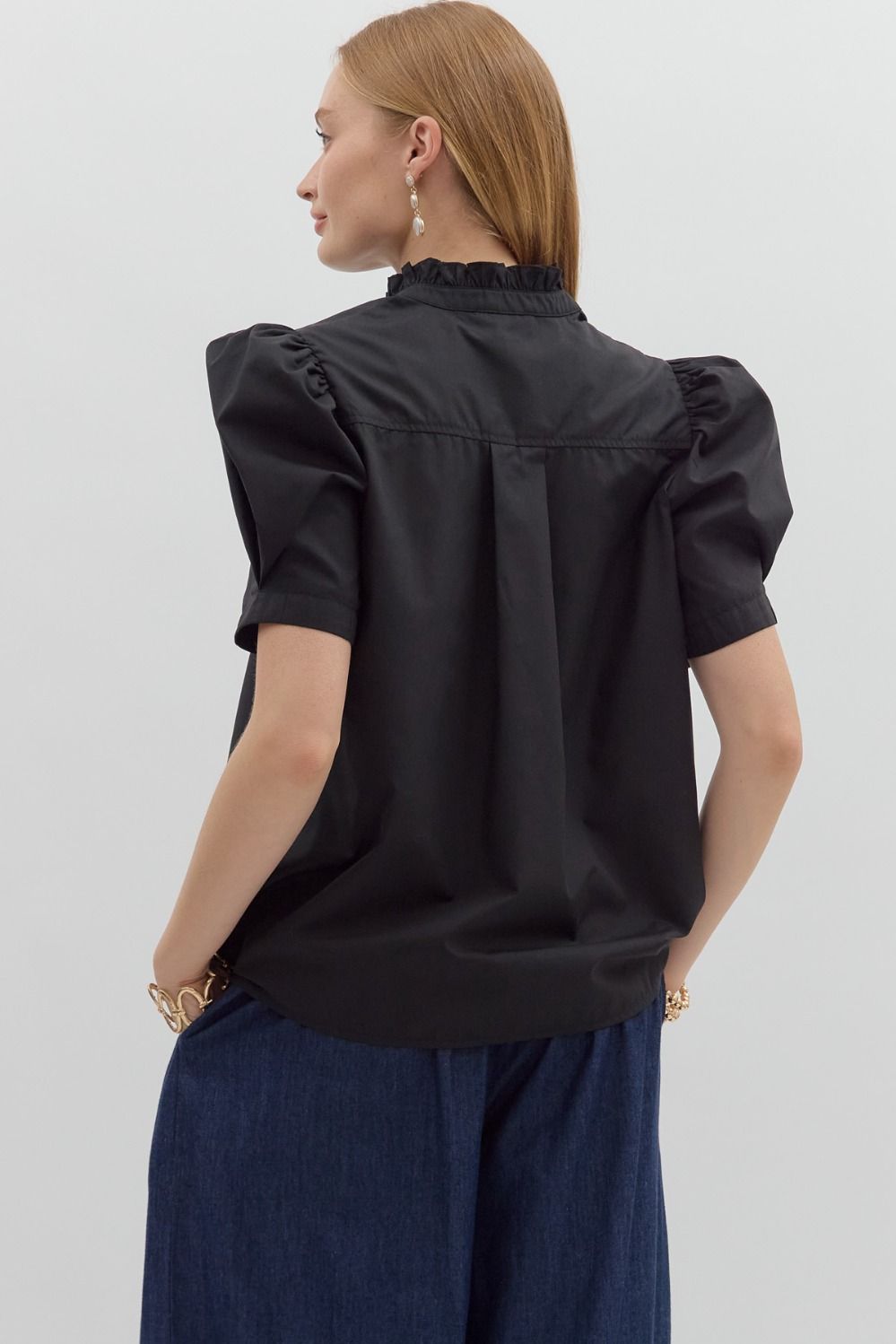 Ellena Puff Shoulder Top