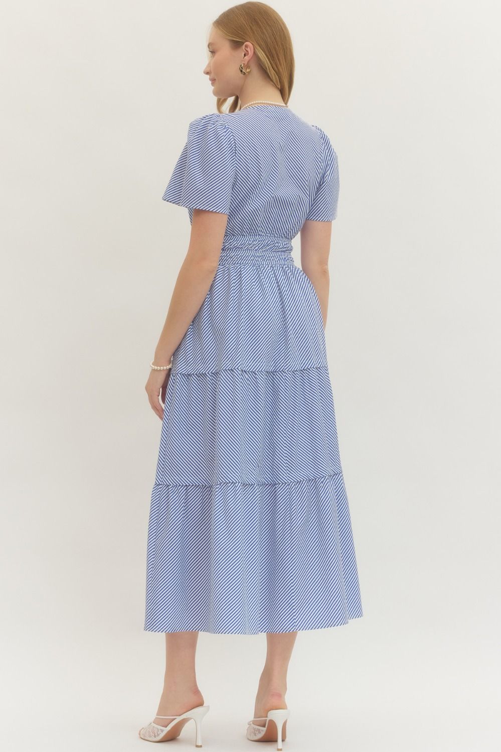 Elisabeth Striped Midi Dress