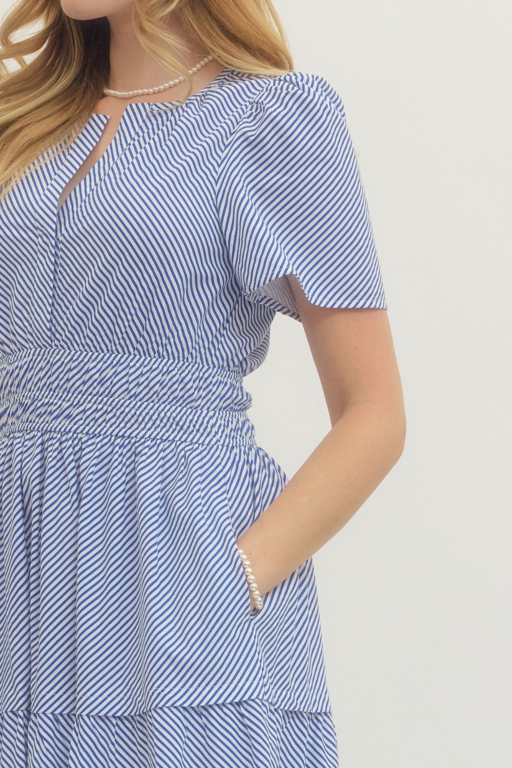 Elisabeth Striped Midi Dress
