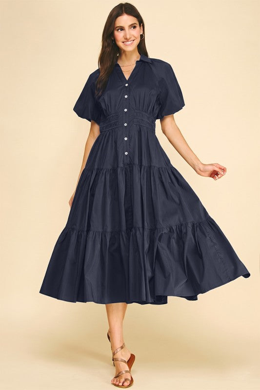Milly Tiered Midi Dress