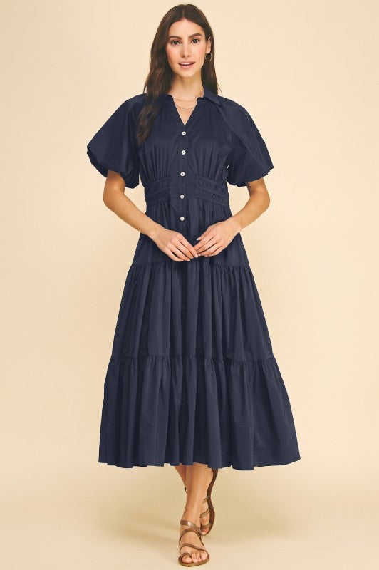 Milly Tiered Midi Dress