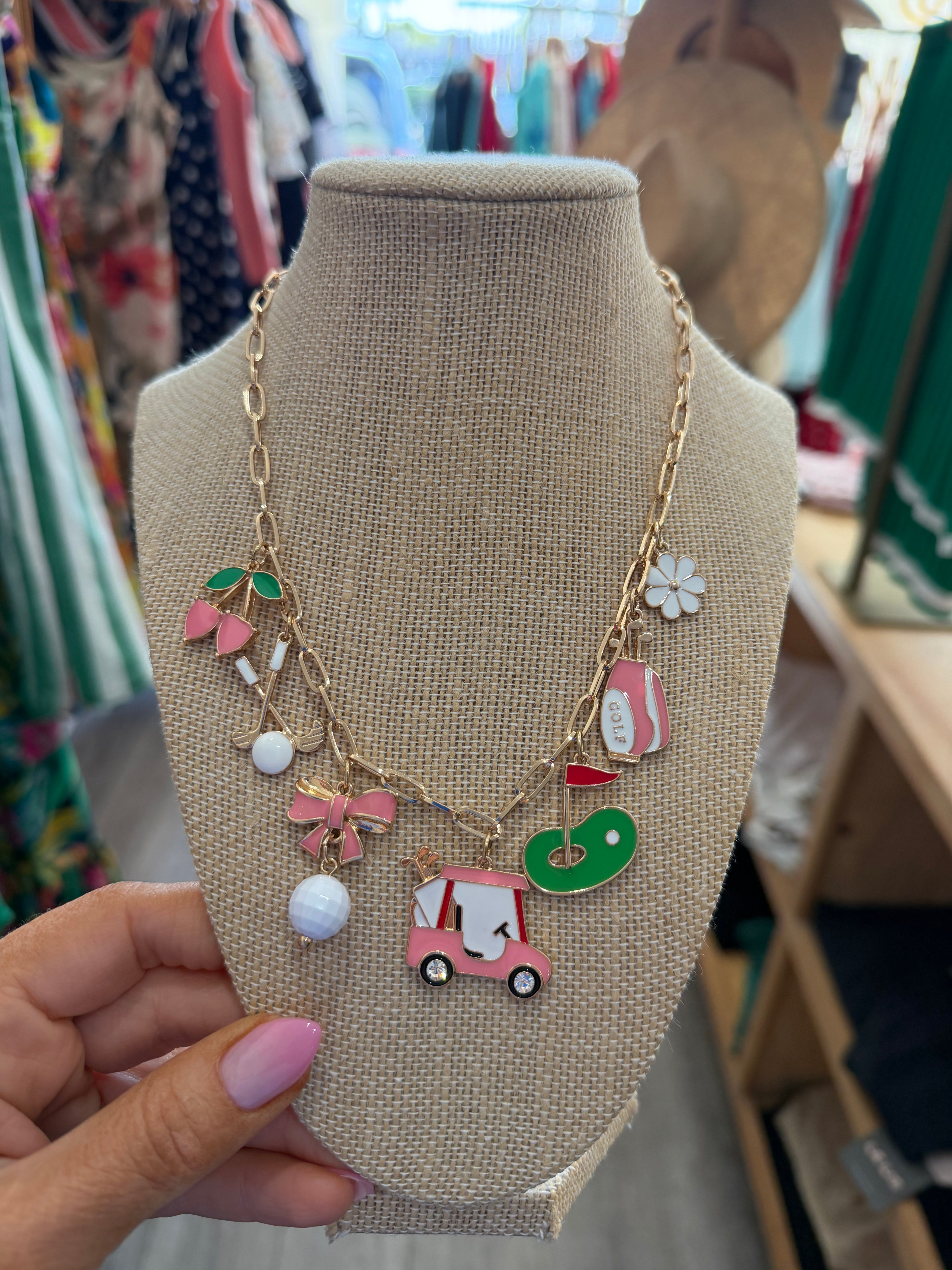 Golf Charm Necklace