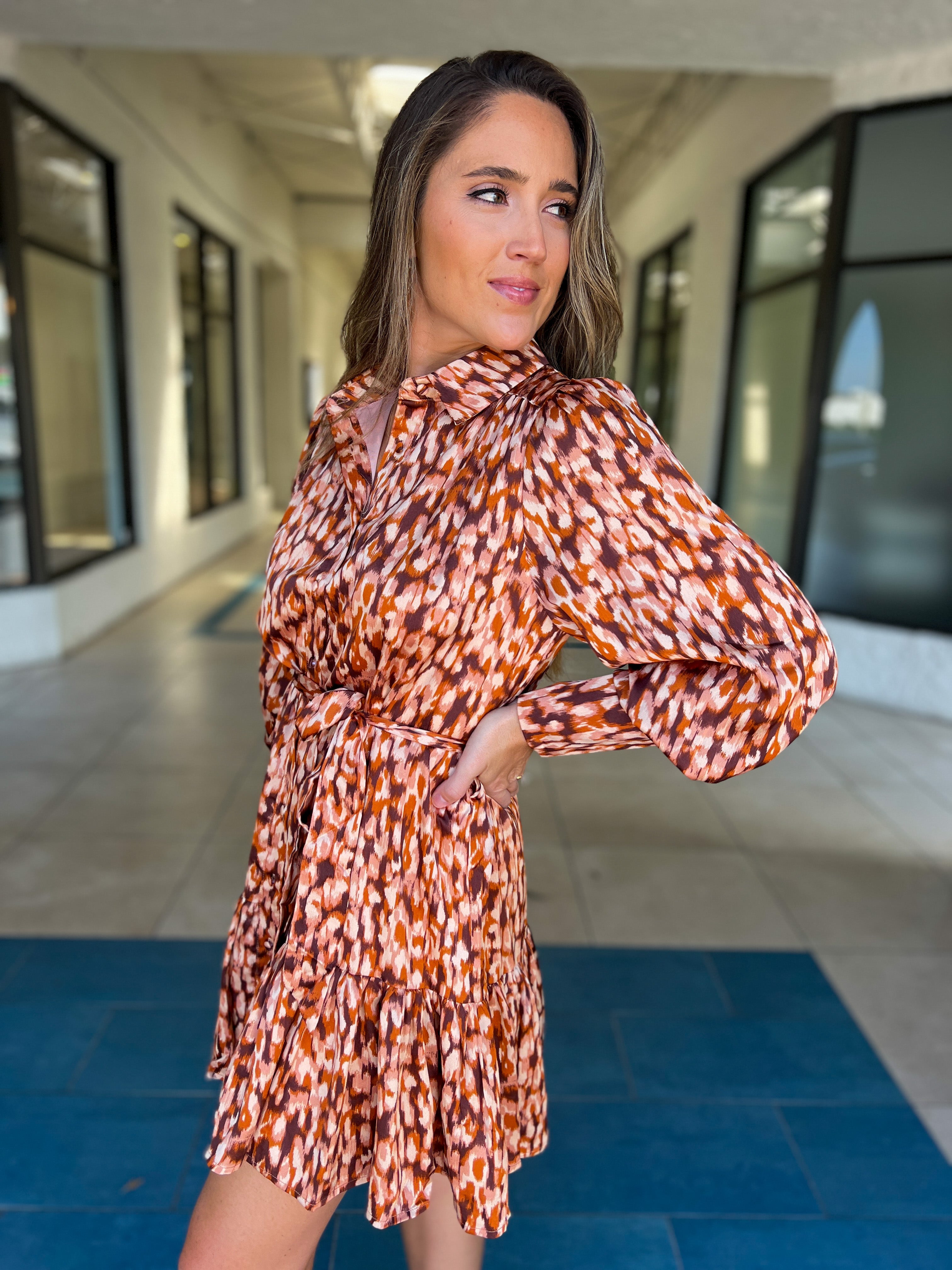 Mitzi Leopard Dress