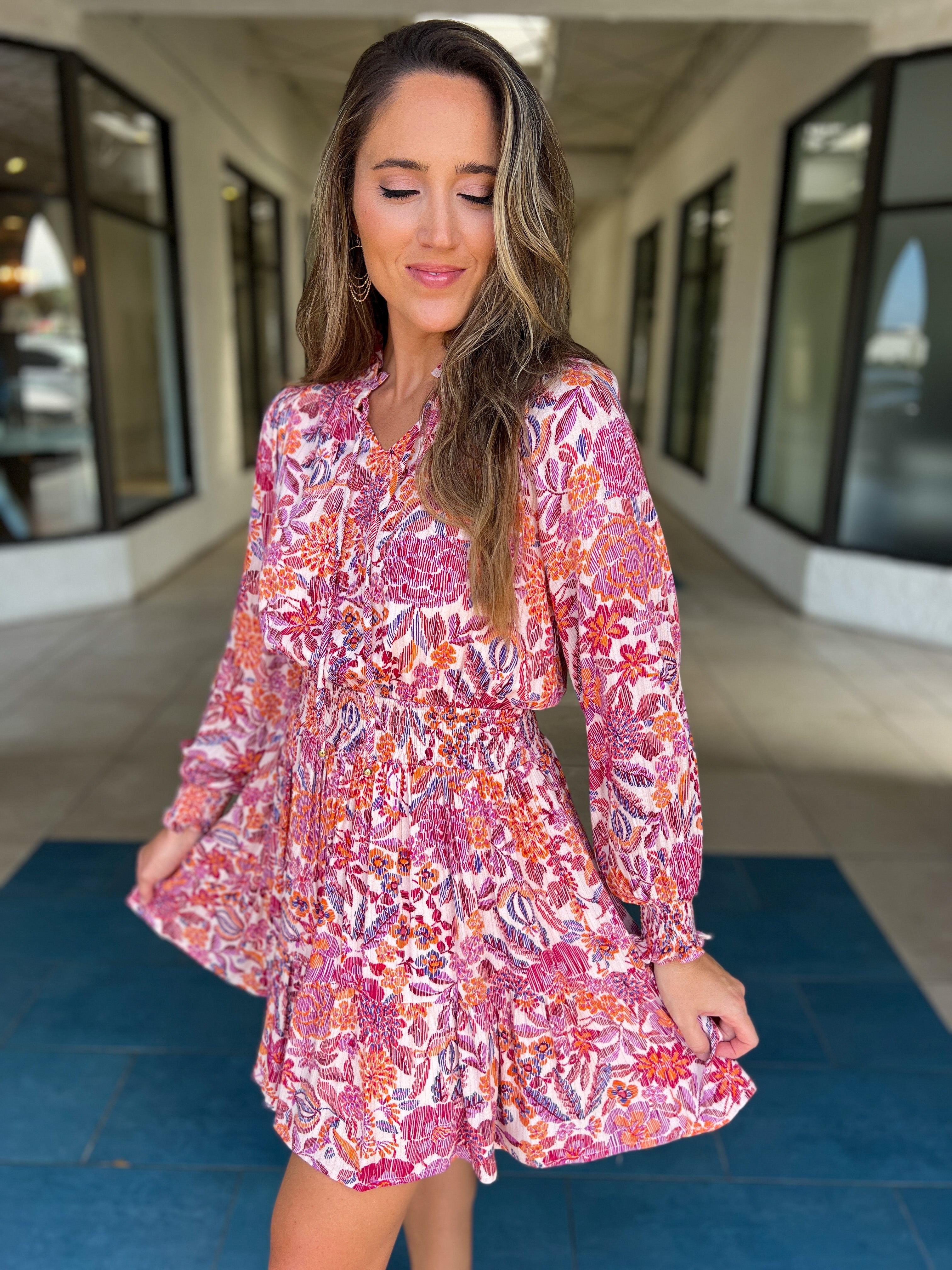 Adela Floral Dress