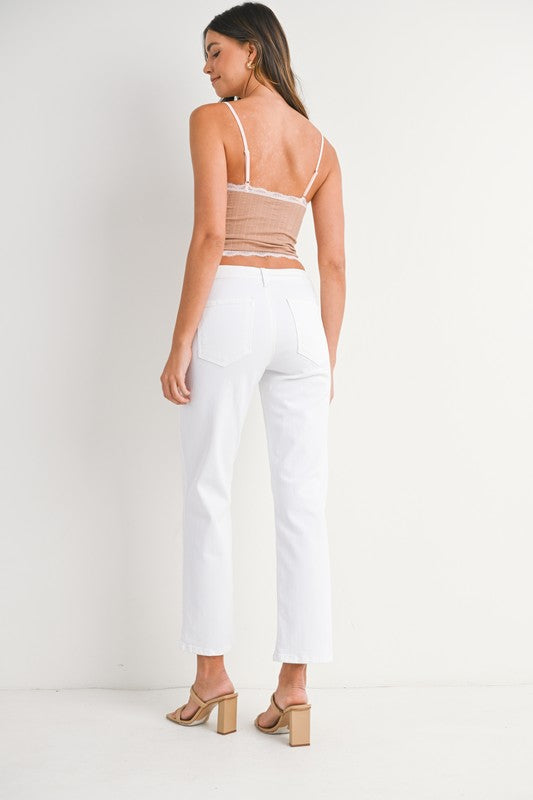 Samantha Utility Pocket Straight Leg Jeans