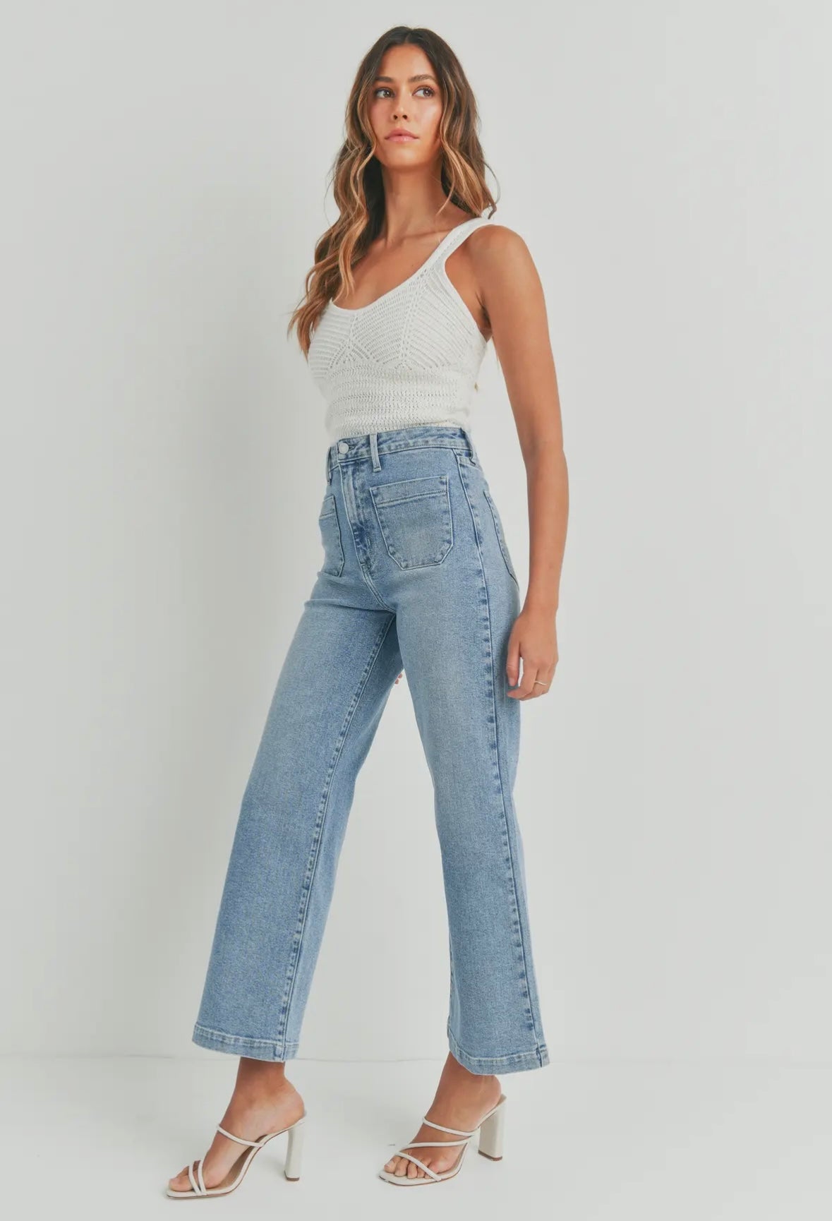 Hana Patch Pocket Wide Leg Jens