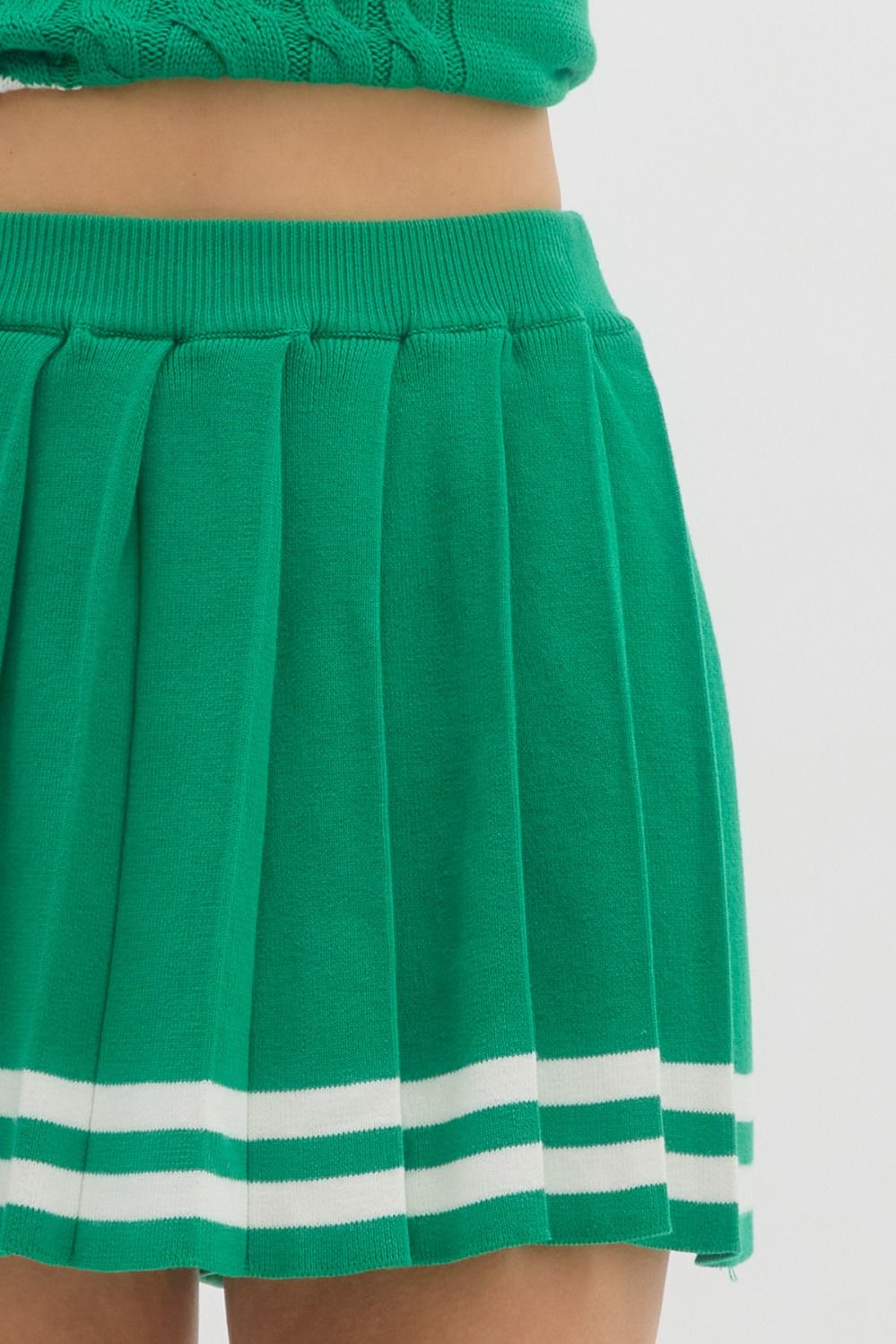 Maddy Pleated Varsity Skirt