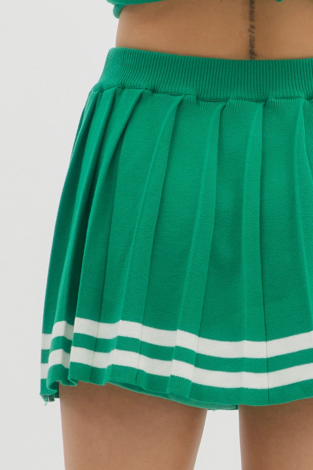 Maddy Pleated Varsity Skirt