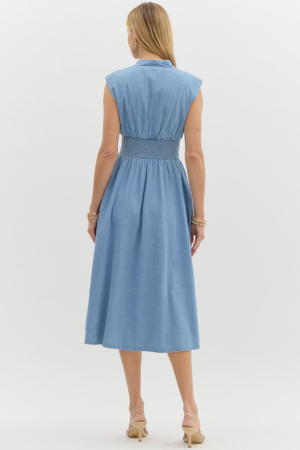 Johanna Zip Up Midi Dress