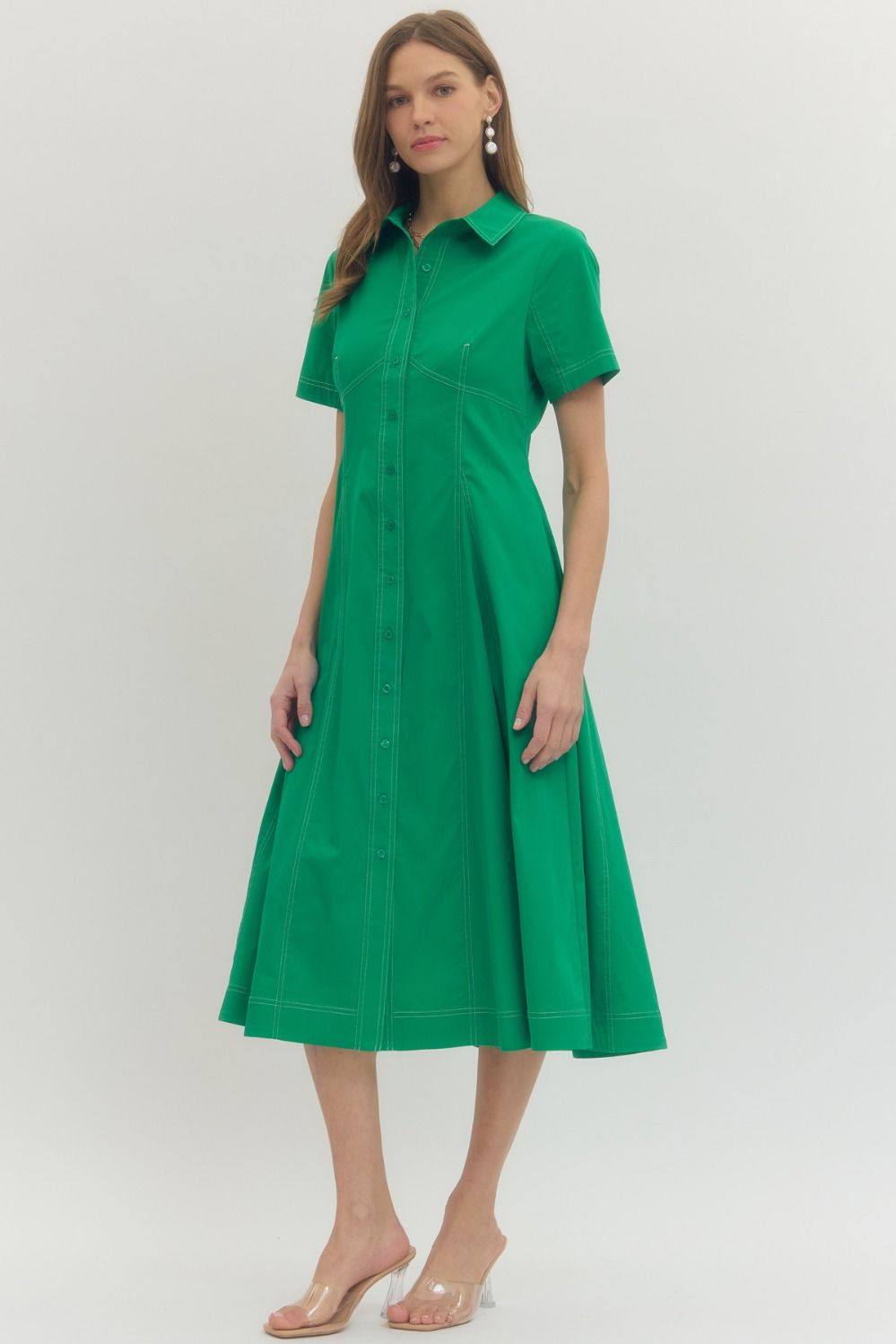 Greta Button Down Dress