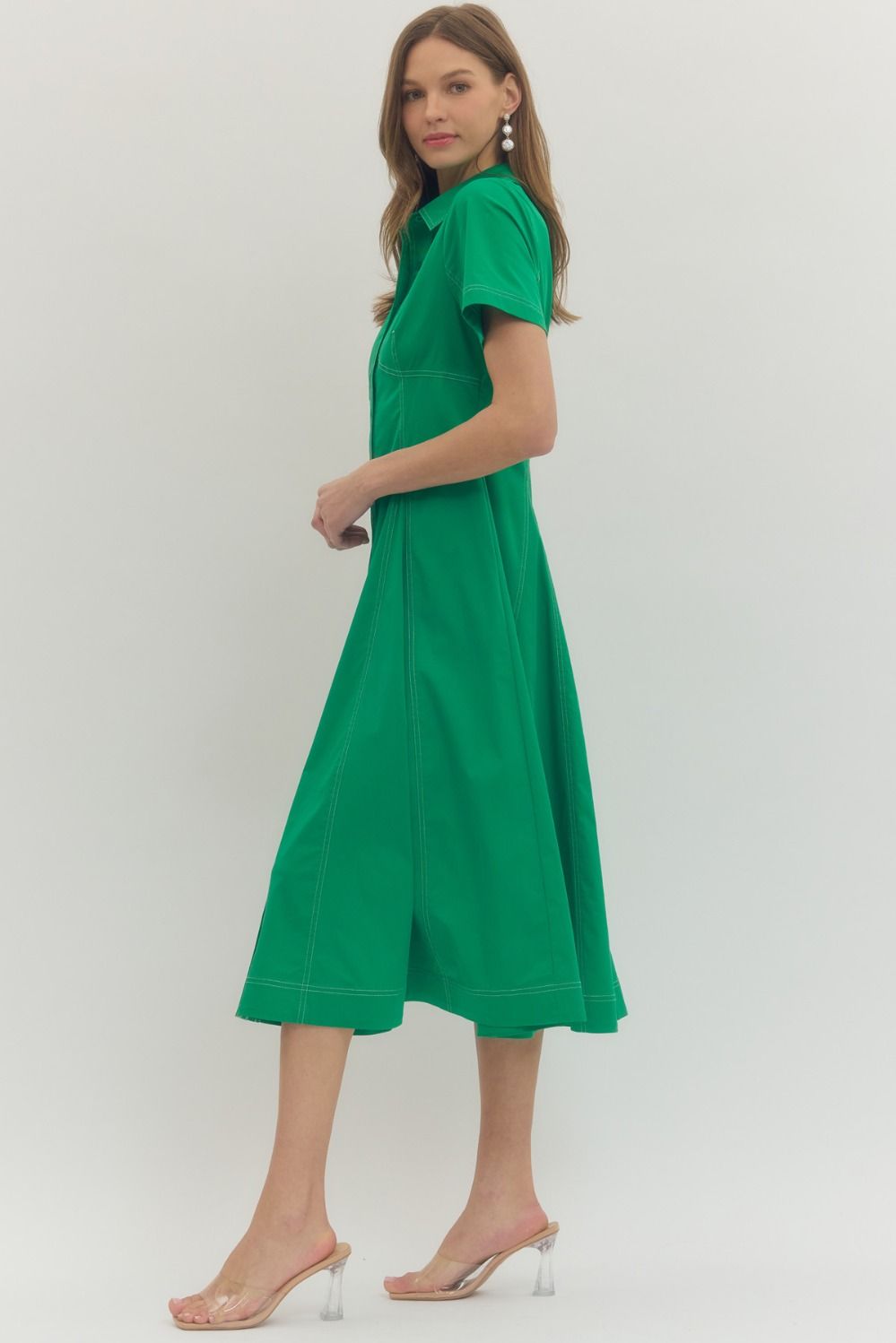 Greta Button Down Dress