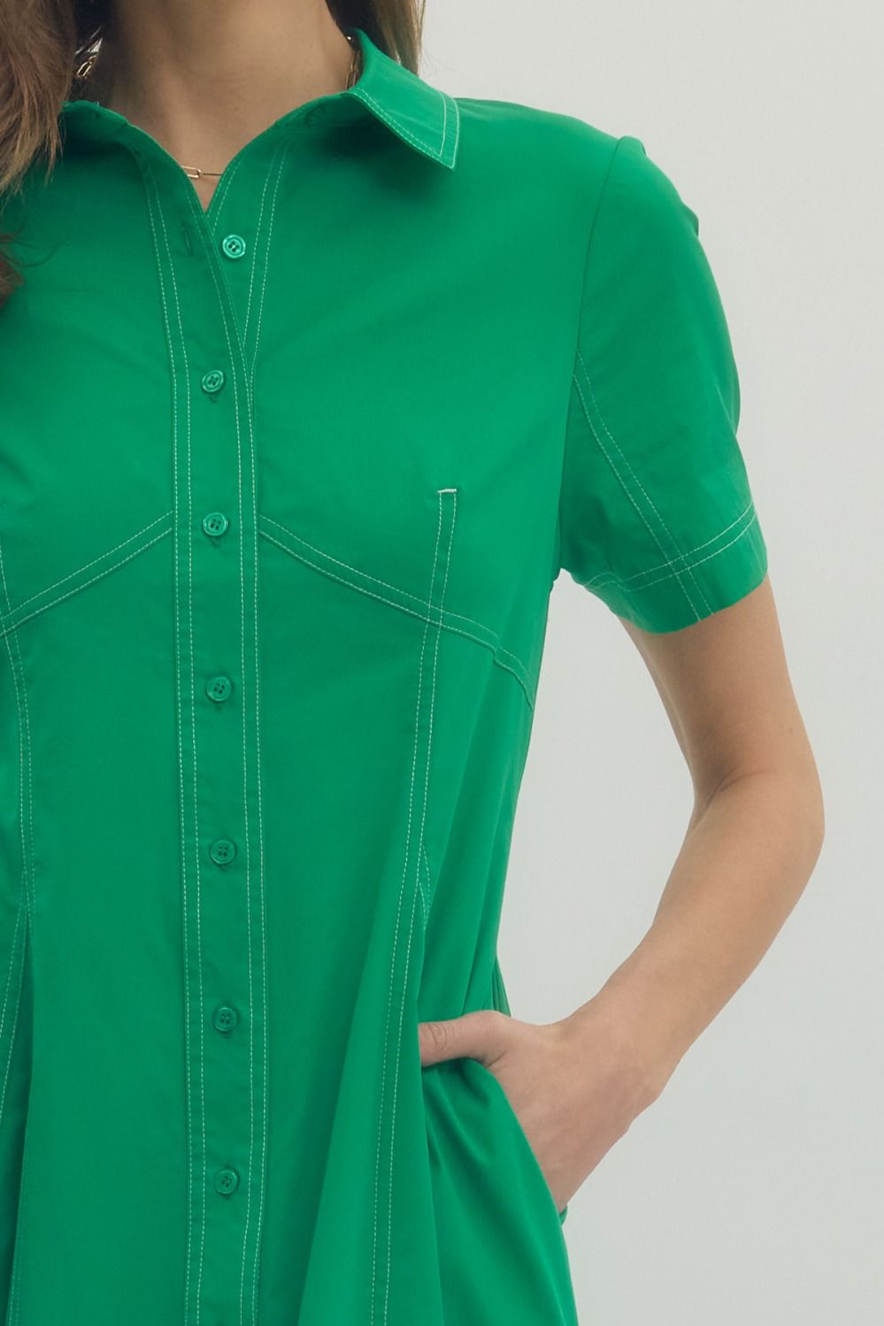 Greta Button Down Dress