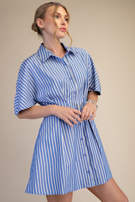 Joyce Belted Shirt Dress