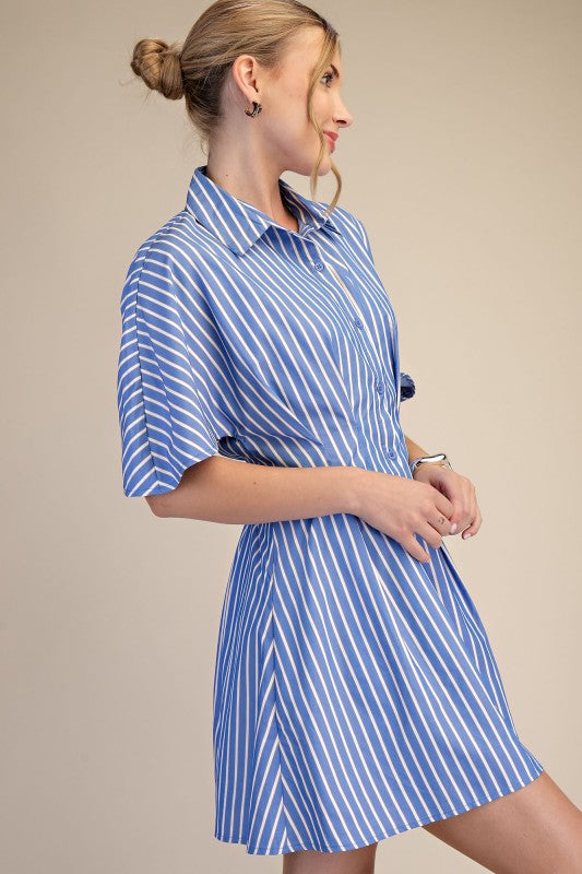 Joyce Belted Shirt Dress