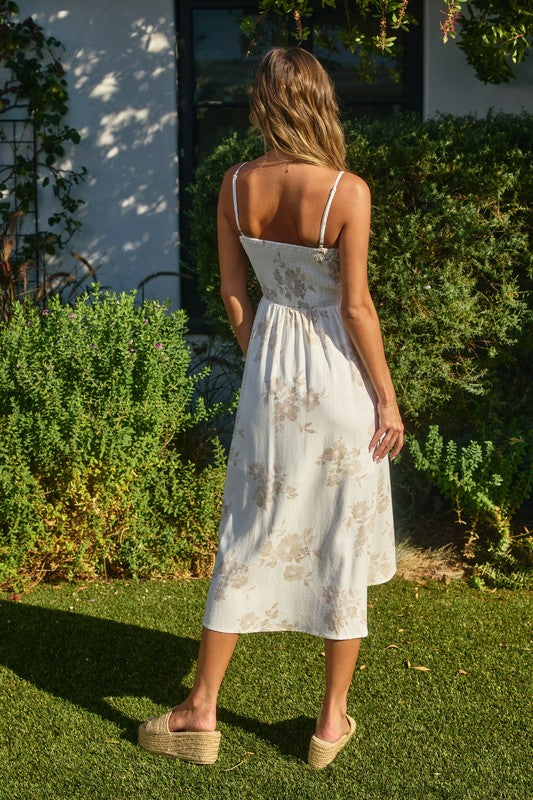 Jenee Sweetheart Midi Dress