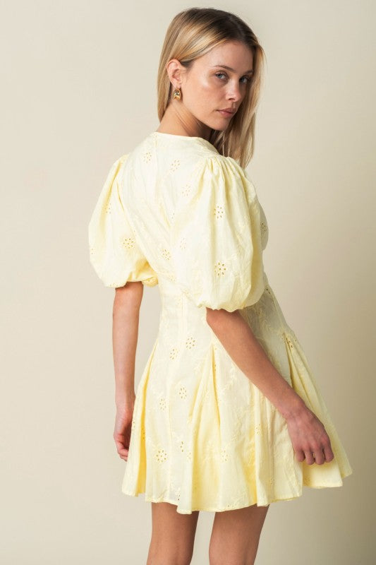Mabelle Eyelet Mini Dress