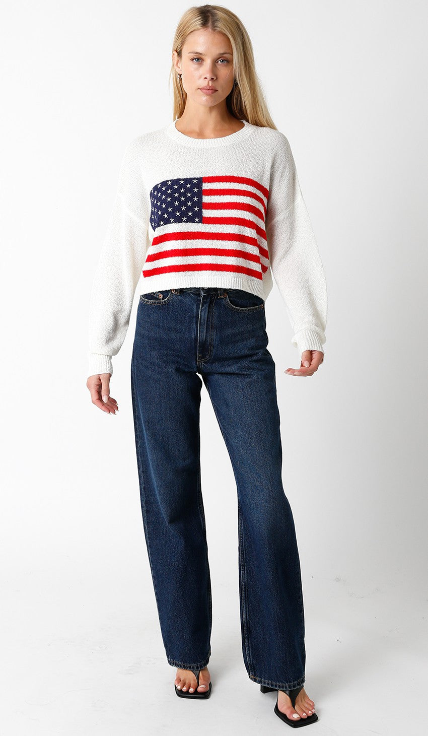 Ivie Flag Sweater