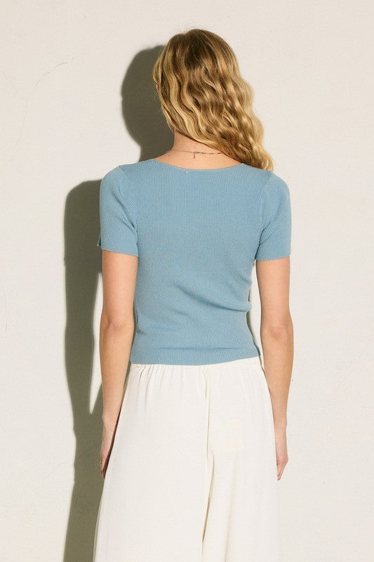 Jamie Crop Top (Blue)