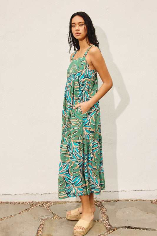 Heather Tropical Maxi Dress