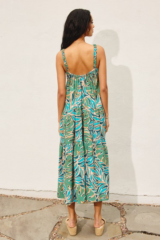 Heather Tropical Maxi Dress