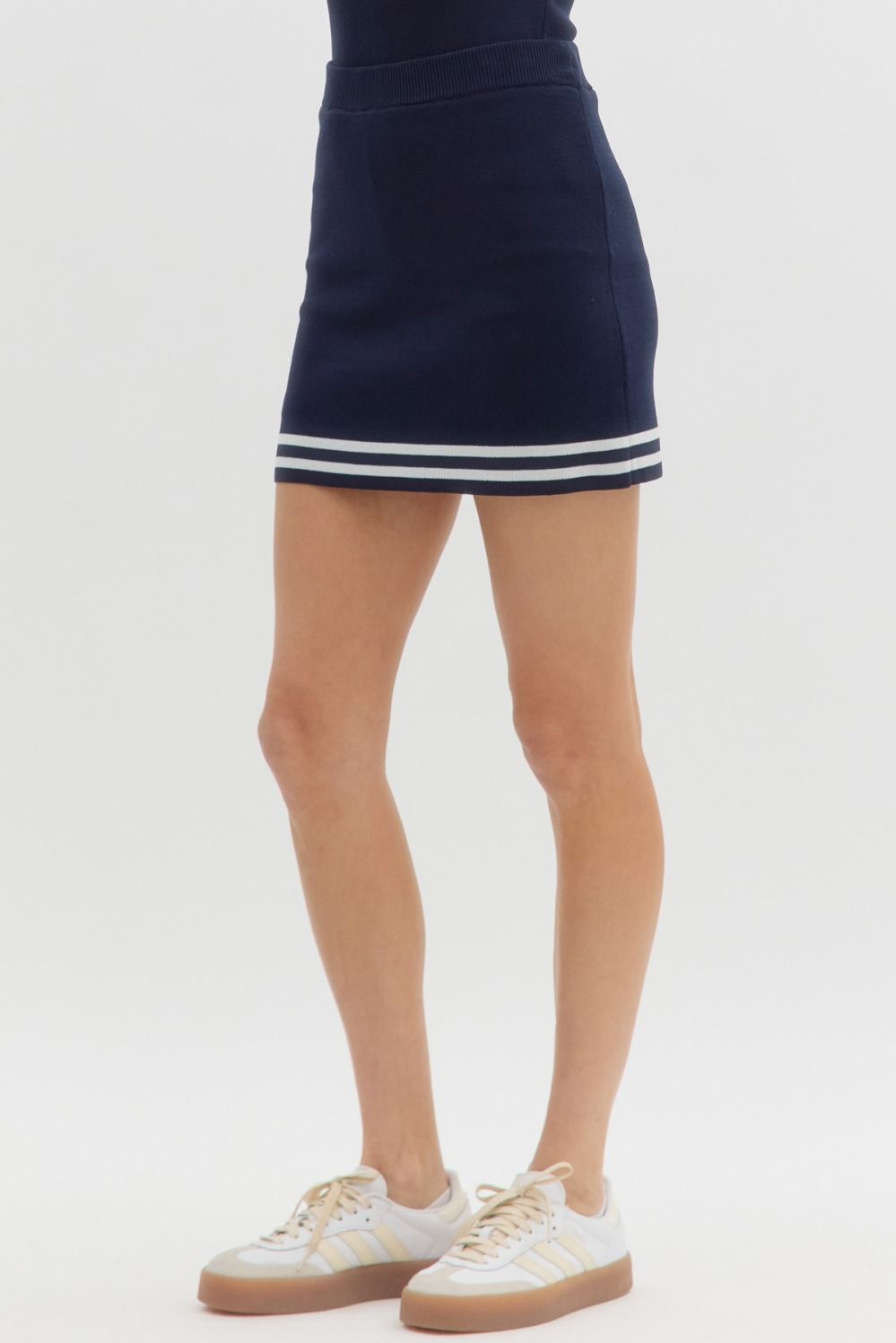 Brette Knit Skort (Navy)