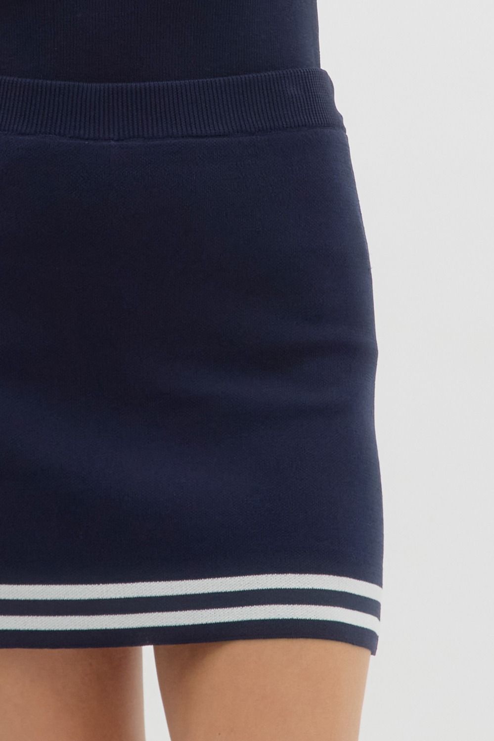 Brette Knit Skort (Navy)