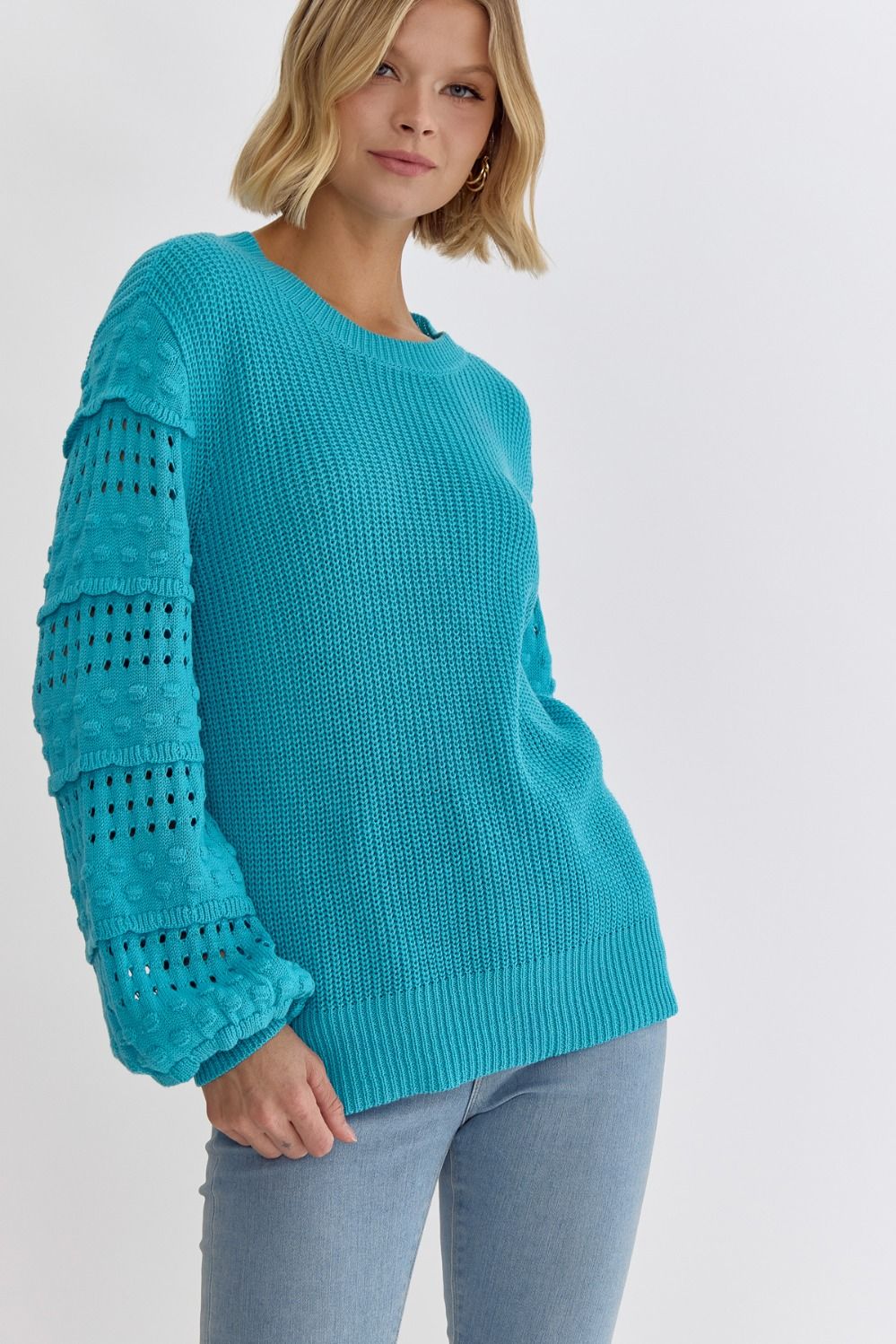Farah Sweater (Aqua)
