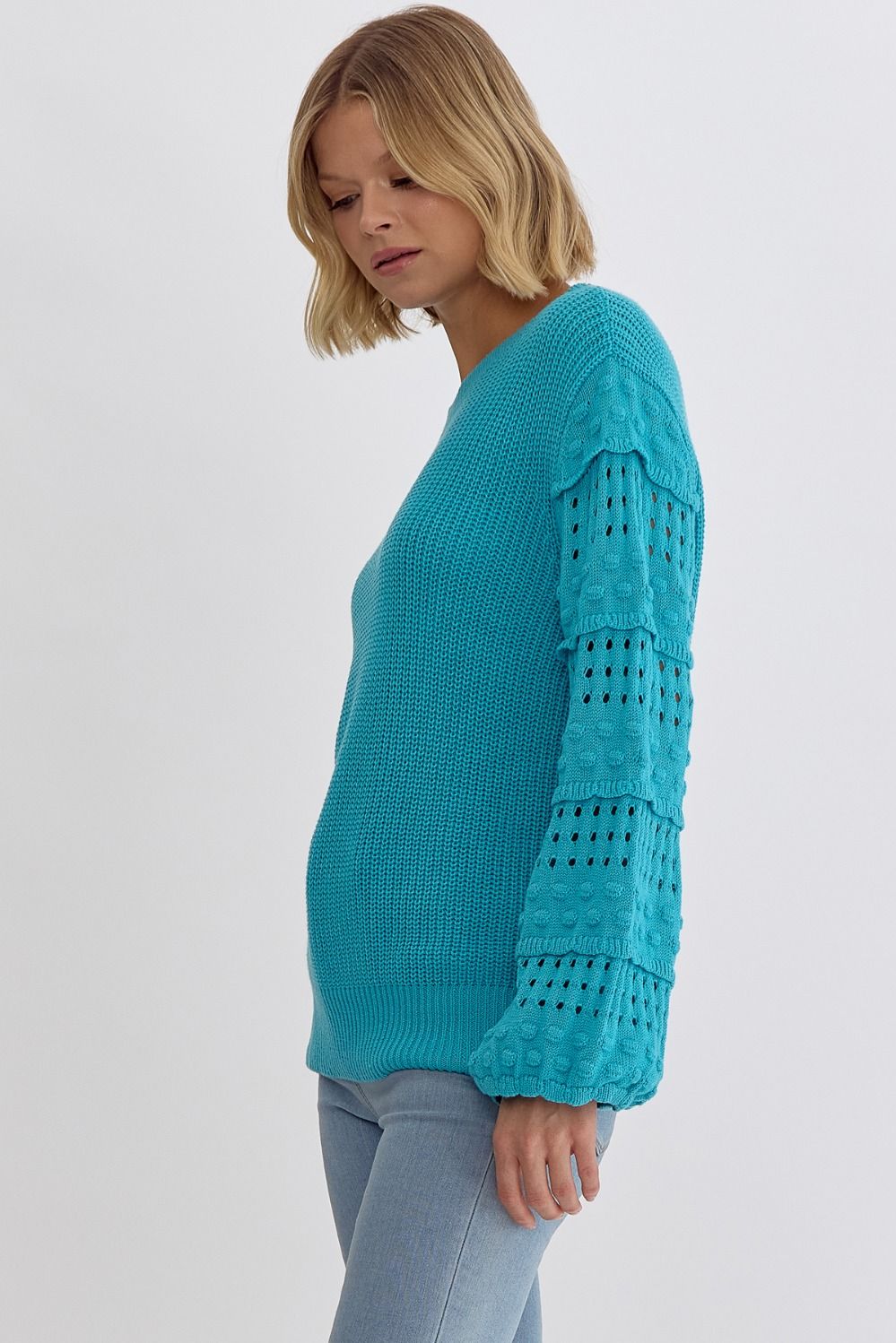 Farah Sweater (Aqua)