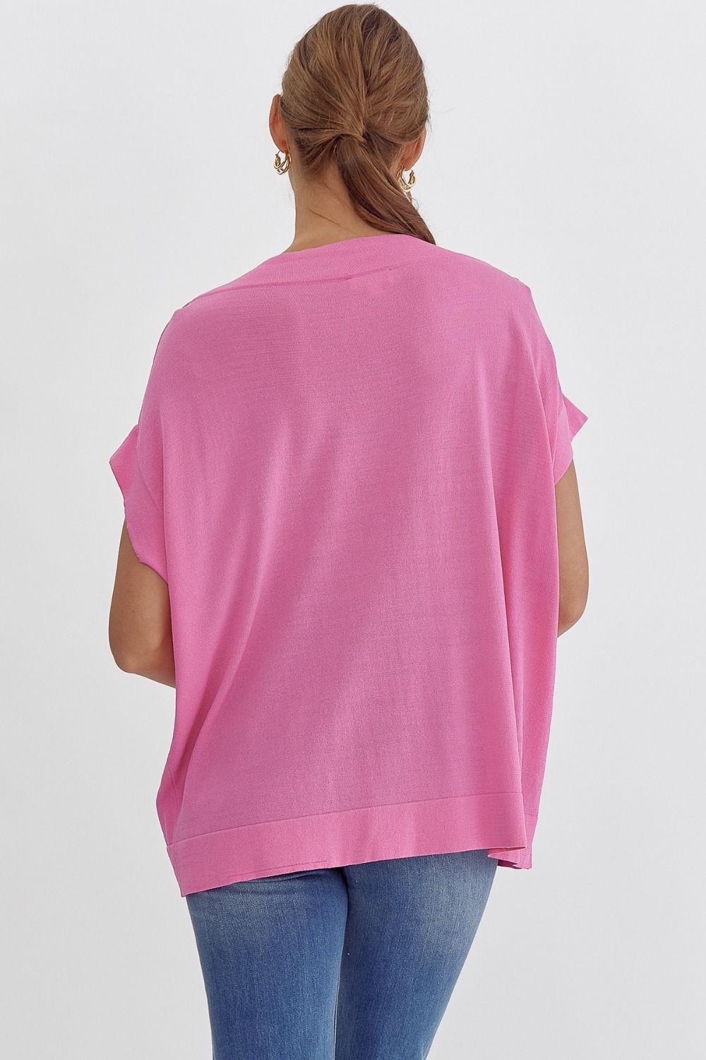 Melina Dolman Sleeve Top (Pink)