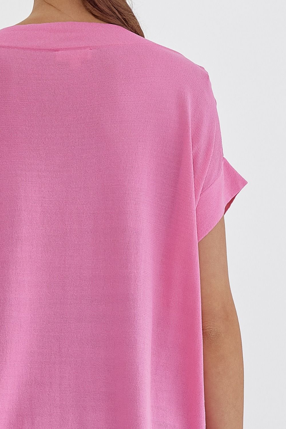 Melina Dolman Sleeve Top (Pink)