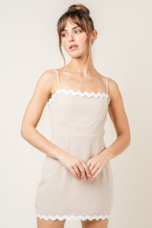 Giulia Wave Trim Dress
