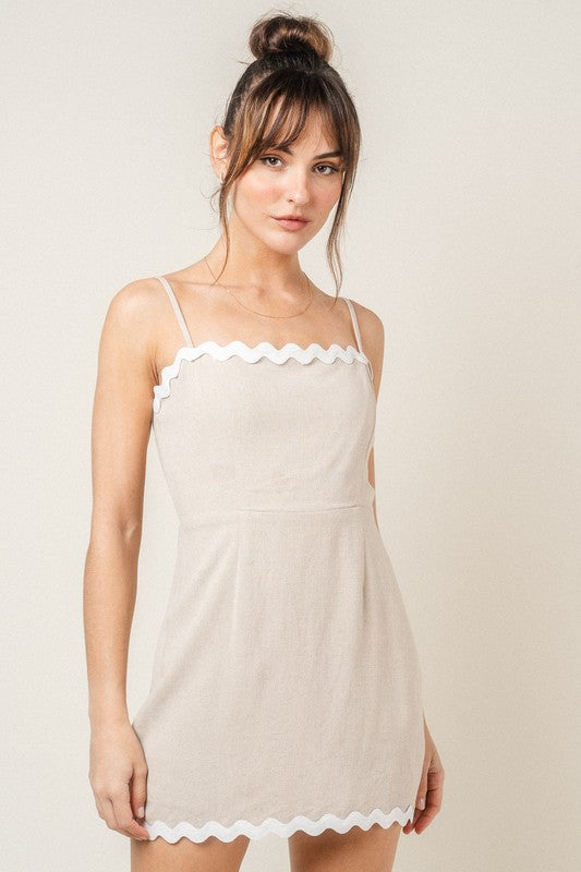 Giulia Wave Trim Dress