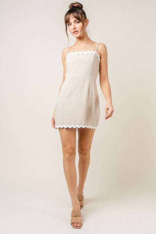 Giulia Wave Trim Dress