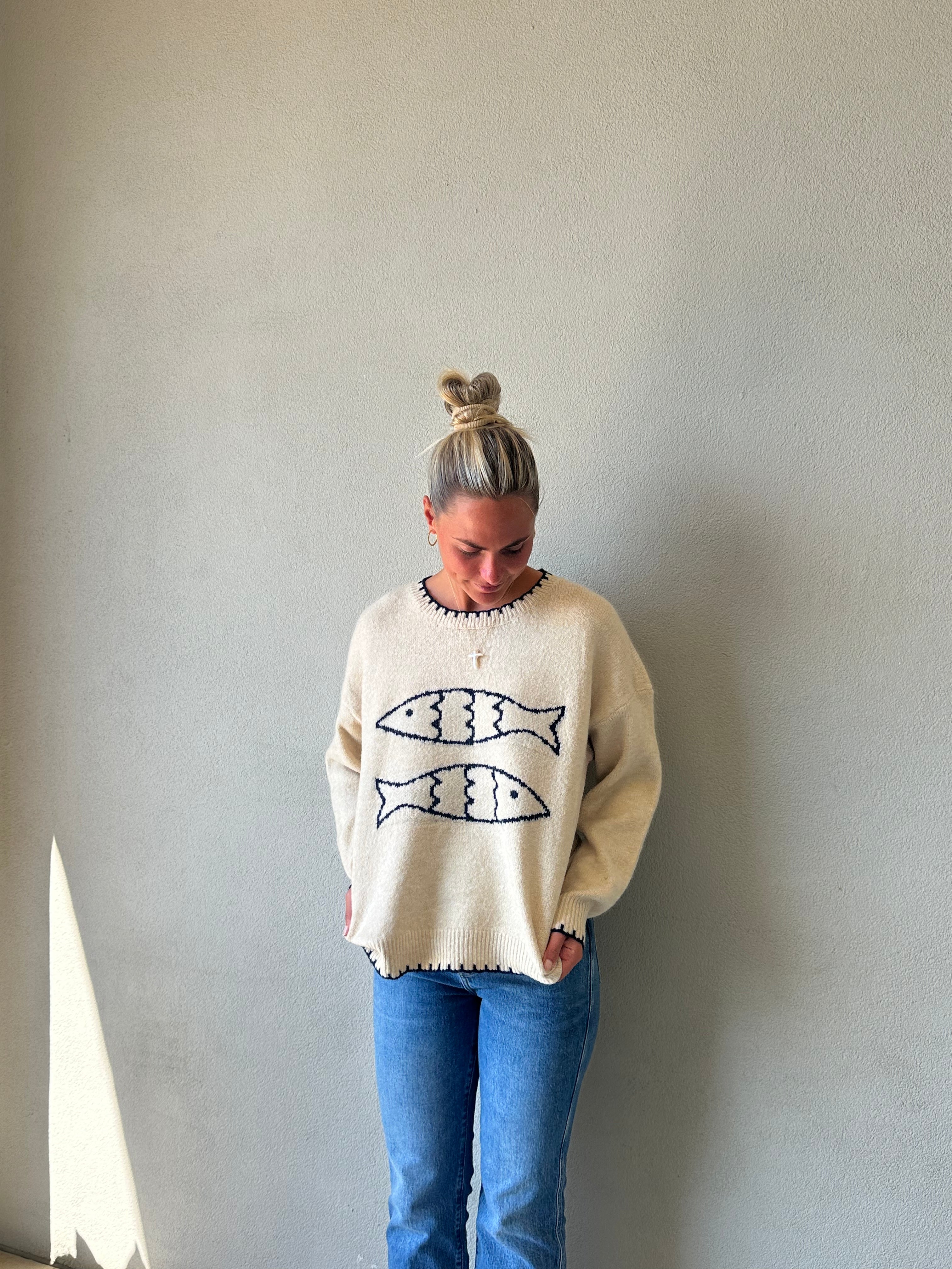 Double Fish Sweater