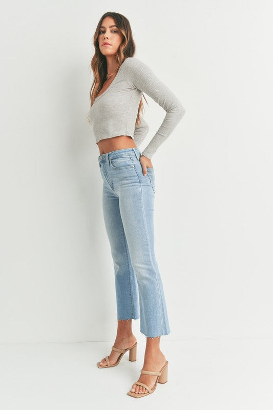 Elliott Crop Flare Jean