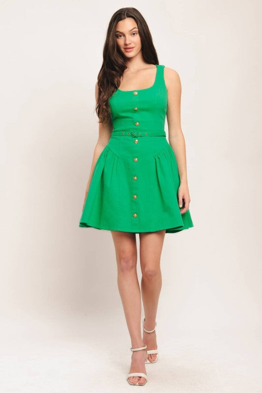 Cathy Belted Mini Dress