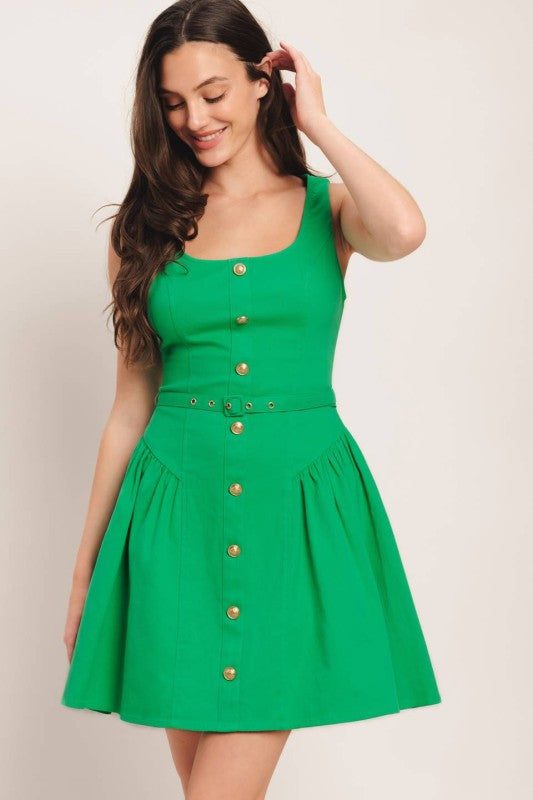 Cathy Belted Mini Dress