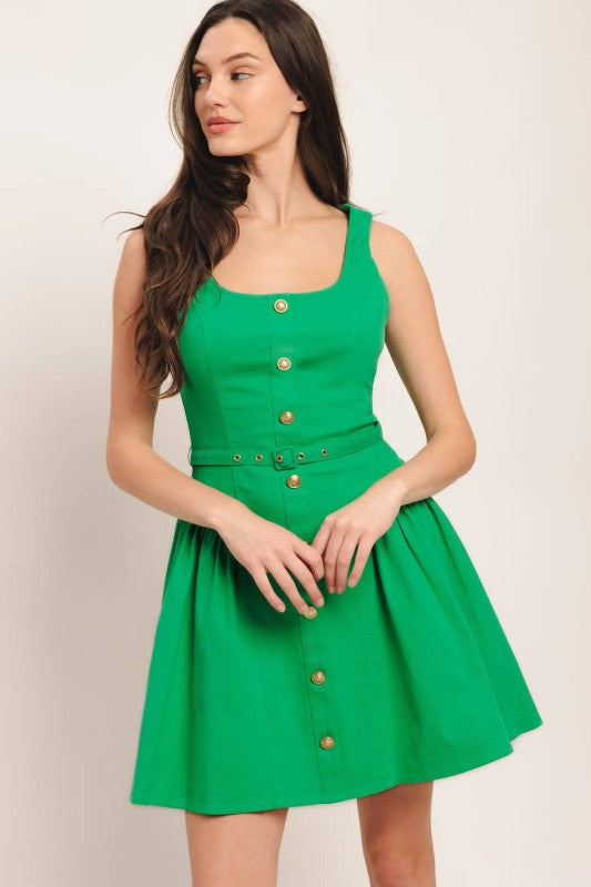Cathy Belted Mini Dress