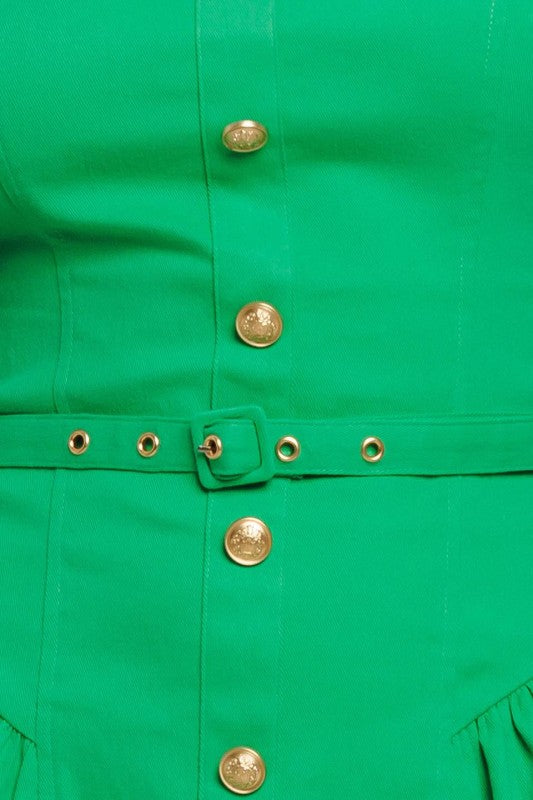 Cathy Belted Mini Dress