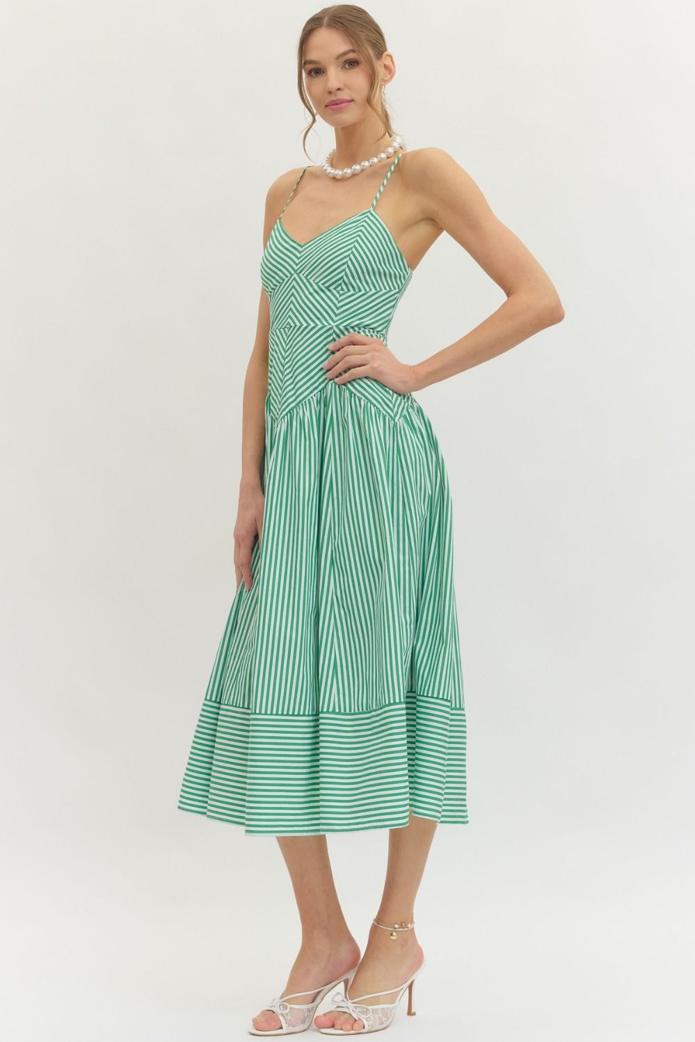 Angie Drop Waist Midi Dress