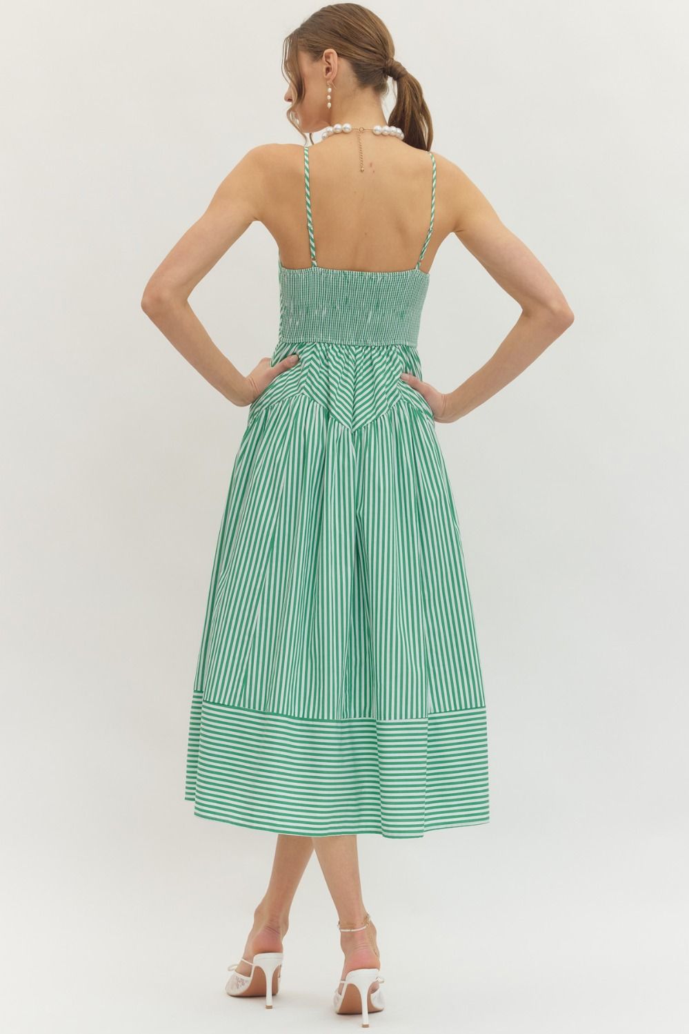 Angie Drop Waist Midi Dress